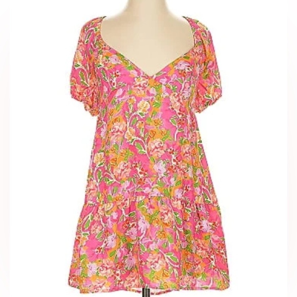 Resa V neck mini dresss